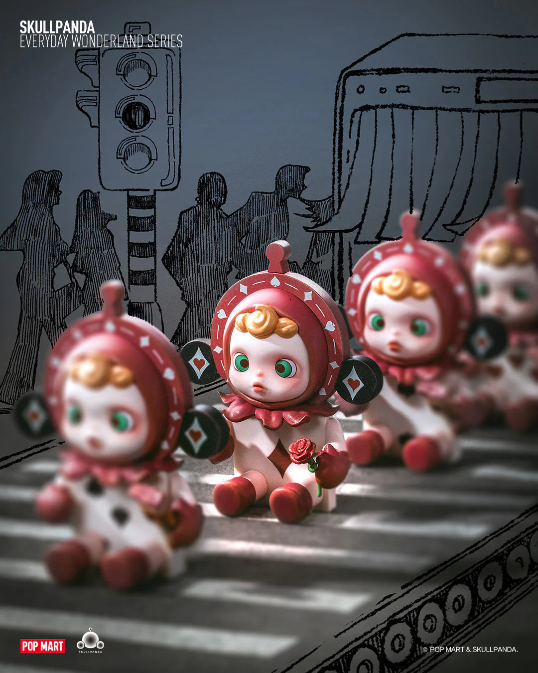 Zufällige Auswahl - Skullpanda (Everyday Wonderland Series) - Mini Figuren - Pop Mart (1)