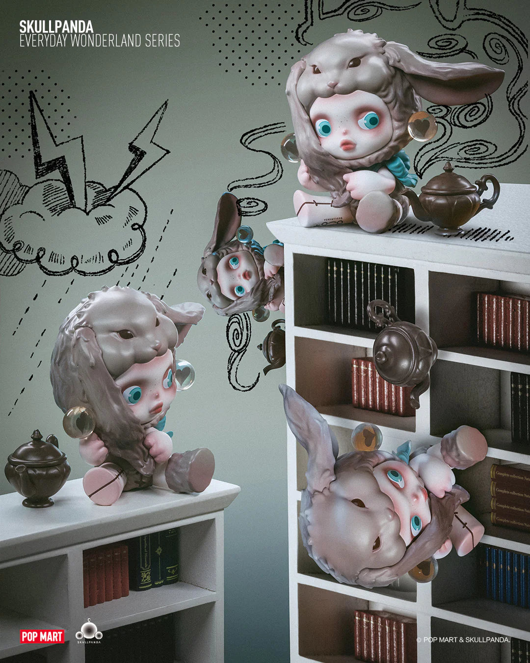 Zufällige Auswahl - Skullpanda (Everyday Wonderland Series) - Mini Figuren - Pop Mart (1)