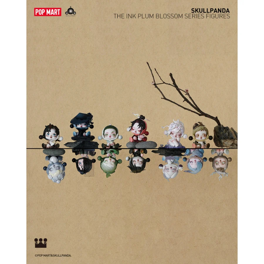 Zufällige Auswahl - Skullpanda (The Ink Plum Blossom) - Mini Figuren - Pop Mart (1)